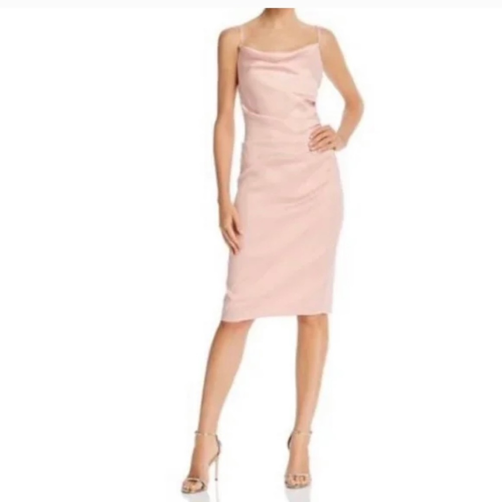 Laundry by Shelli Segal Satin Slip Dress in Pale Pink